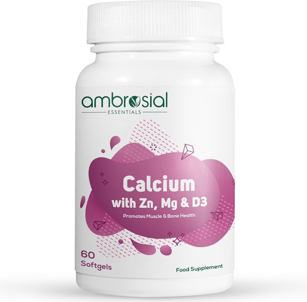 AMBROSIAL Magnézium zinok s vitamínom D3 Balenie po 1-60 kapsúl