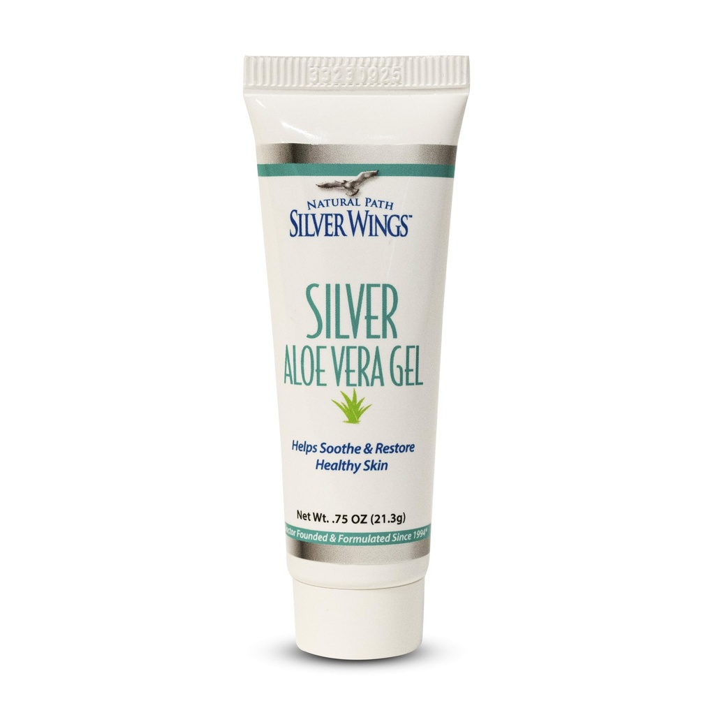 Natural Path Silver Wings 200ppm Silver with Aloe Vera Gel - upokojujúce starostlivosť o pleť 0.75 oz