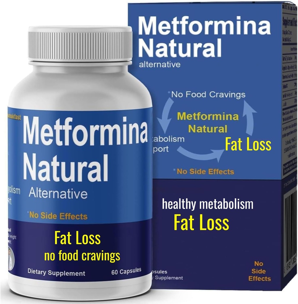 METFORMINA Natural - Pomoc strata hmotnosti - Podpora metabolizmu - Dr Salomon (60 kapsúl)
