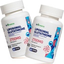 2700 MG Lipozomálne Glutatión Supplement, Max Absorbtion, Active Form L Glutatión reduktáza (GSH), s kyselinou hyalurónovou, Resveratrol, Výkonný antioxidant, Zdravie Starnutie, 120 Softgels