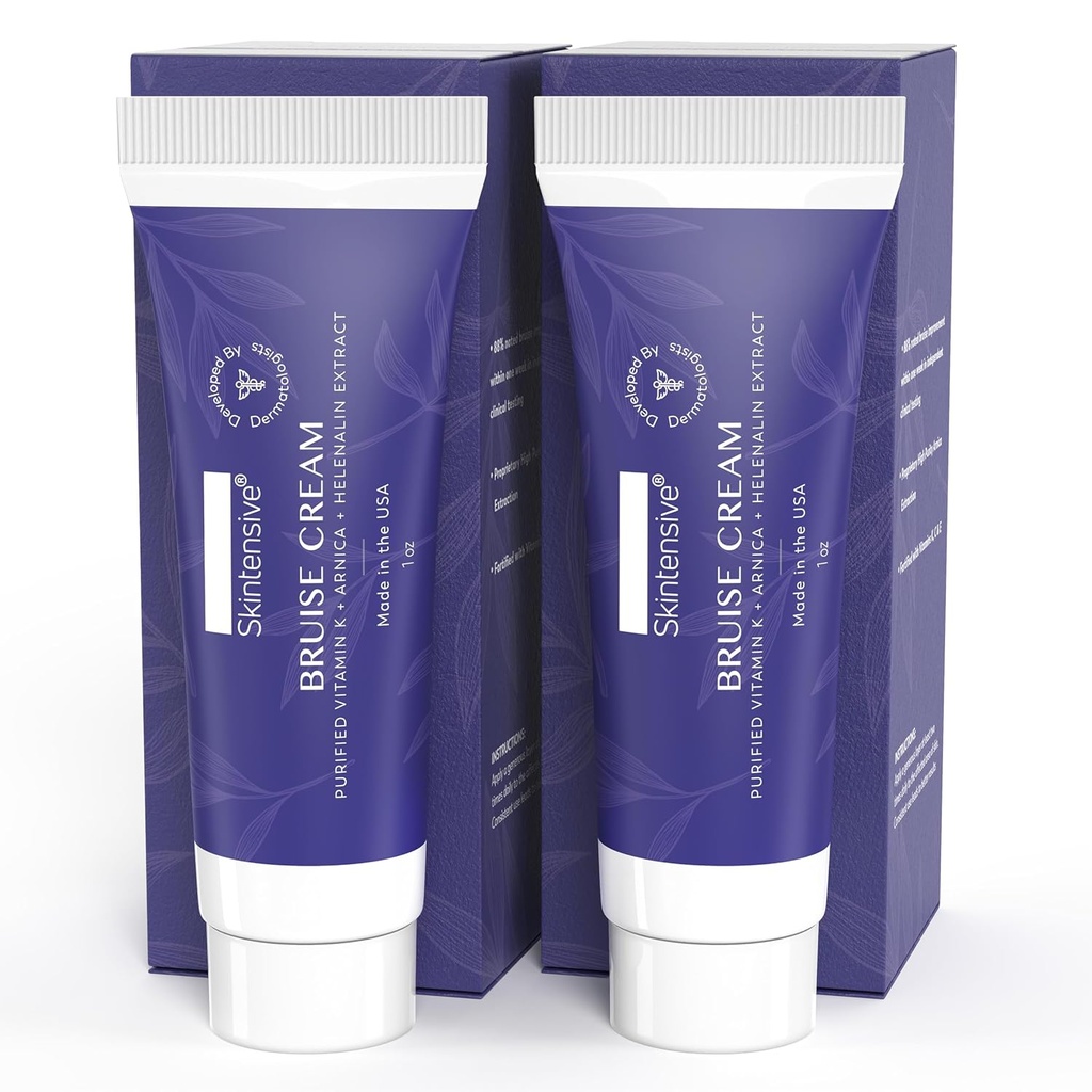 SKINTENSIVE Arnica Bruise krém na tenkú pokožku - hydratačné, vitamín K a E, obnovenie kože, 1 oz (2 balenia)
