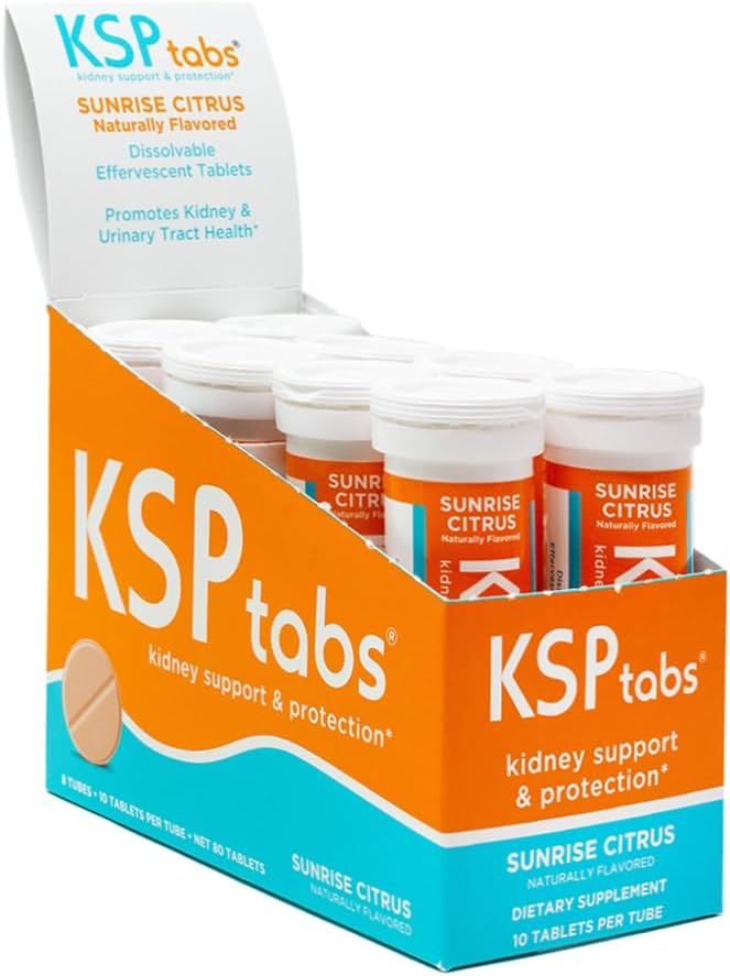 Sunrise Citrus All Natural Hydration & Obličky Health Supplement to Combat Calcium Oxalate Crystal Formation, 80 tabliet