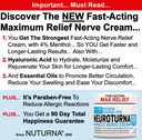 Nerve Relief Cream for Neuropathy - Premium Nerve Cream 3X Action for Targeted Relief and Nerve Comfort - Maximum Strength with 4% Menthol, Arnica, MSM for Feet Hands Toes & Back - 2 Oz
