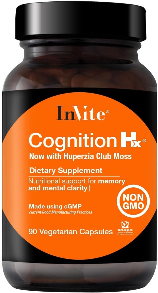 Pozvite zdravotné Cognition Hx® - podporuje mozgové funkcie, ako je duševná energia, výstražnosť, pamäť, zaostrenie - s fosfatidylserínom, ALCAR + NADH, Ginkgo Biloba, Huperzia Ser rota 90 Kapsule