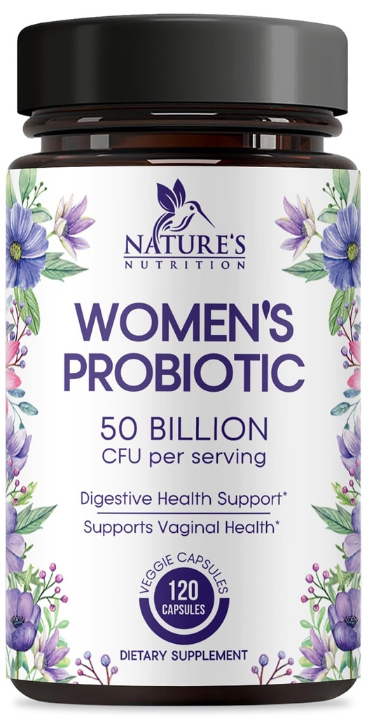 Probiotiká pre ženy 60 miliárd CFU - 16 kmeňov, tráviace zdravie, vaginálne pH a imunitná podpora, prebiotiká a brusnice, Gut Health & Urinary Support, police Stabilné Ženské probiotiká - 120 kapsúl