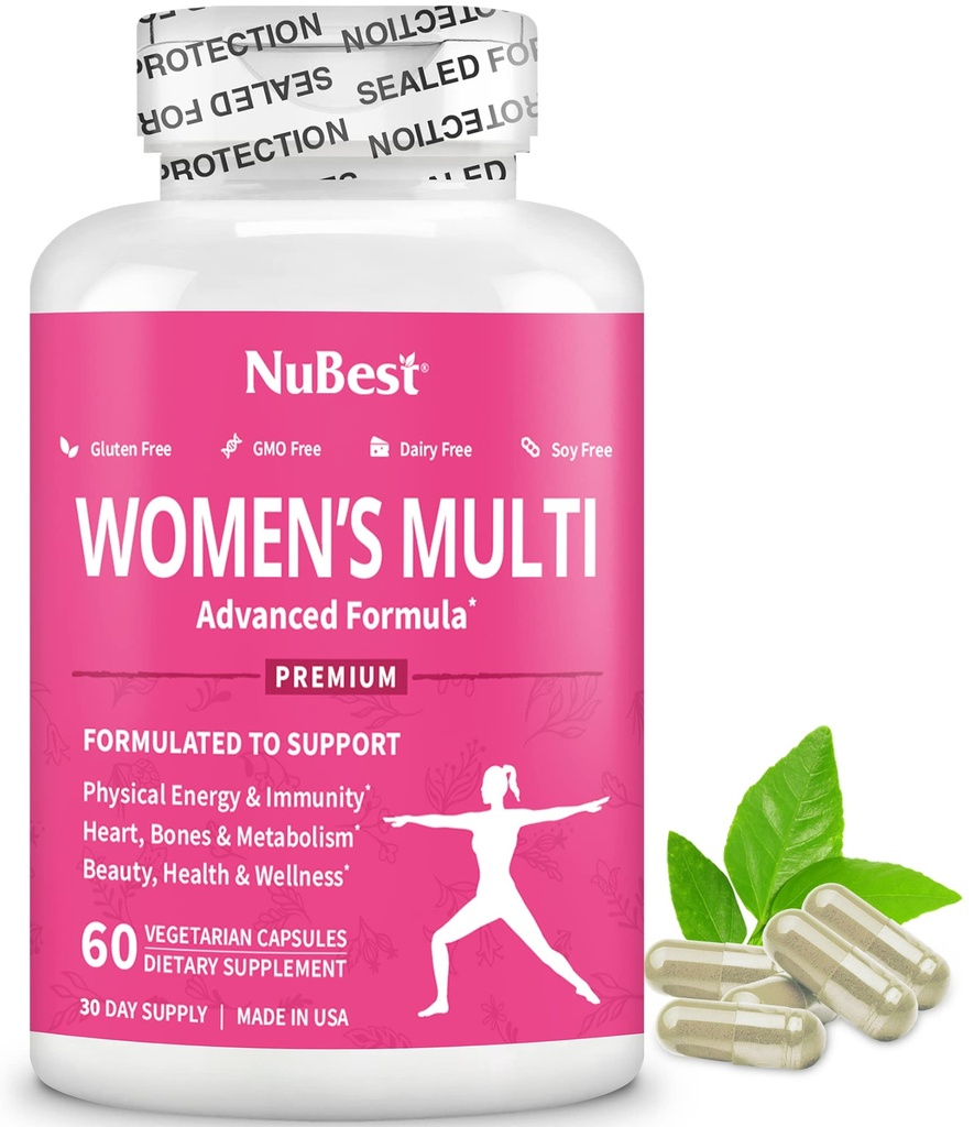 Multivitamín pre ženy s 39 Key Nutrients, Essential Vitamíny, Minerály, Horny Kozia burina, Maca, Wild Yam, Red Clover, Cranberry, Arginine, Herbal Supplement