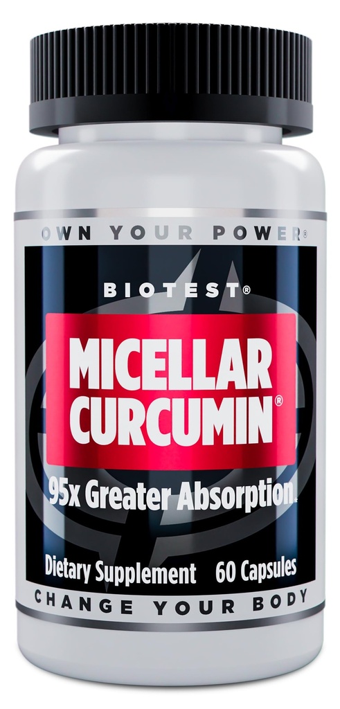 Biotest Micellar Curcumin - 95x Absorpcia - UCLA Vymyslený a patentovaný - 60 Kapsule