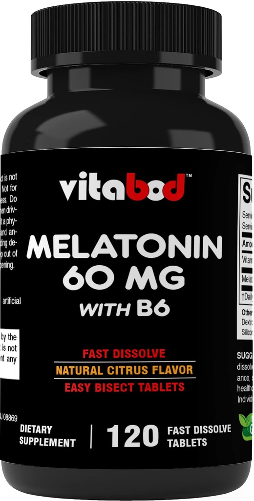 Melatonín 60 mg s vitamínom B6 