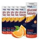 TRUeplus Glukóza Tablety, Orange Flavor - 6X 10ct Tubes
