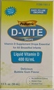 Pediatric D-Vite Tekutý vitamín D 400 IU/ml (50 ml) - Bubble Gum Flavor