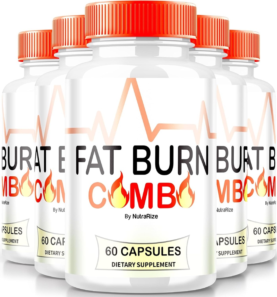 (5 balenie) Fat Burn Combo Kapsule, FatBurn Combo Keto Formula, Všetky prírodné chudnutie doplnok k dosiahnutiu zdravého vzhľadu tela, Keto Fitness pilulky, oficiálne recenzie (300 Kapsule)