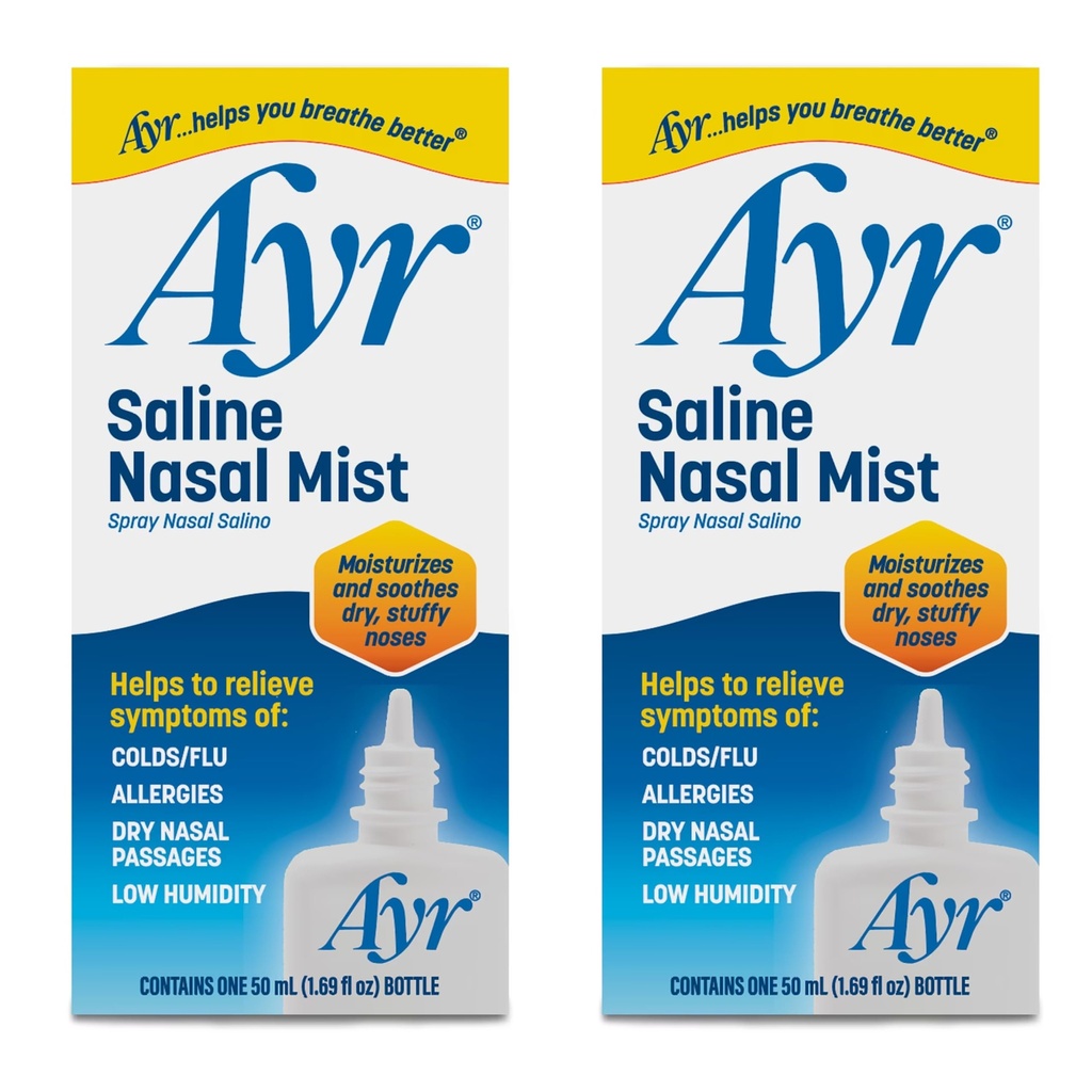 AYR Saline Nasal Mist, 1,69 Fl Oz (pack of 2)
