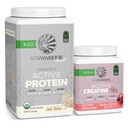 Sunwarrior Vegan Protein Powder USDA Organic 20 Servings, Cake Batter Ochutené a kreatín monohydrát Powder pre Jej 