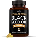 NEW AGE Black Seed Oil Softgel Kapsule - Premium Cold-Pressed Nigella Sativa Producing Pure Black Cumin Seed Oil - Non-GMO & Vegetarian (60 Softgels)