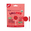 Lolleez Organic Lollipops pre deti Čudné Throat Relief, balíček odrôd ideálny pre upokojujúce bolesti hrdla pri ochutnávaní Veľké, Jahodové, Vodný melón a Orange Mango, 28 Počet