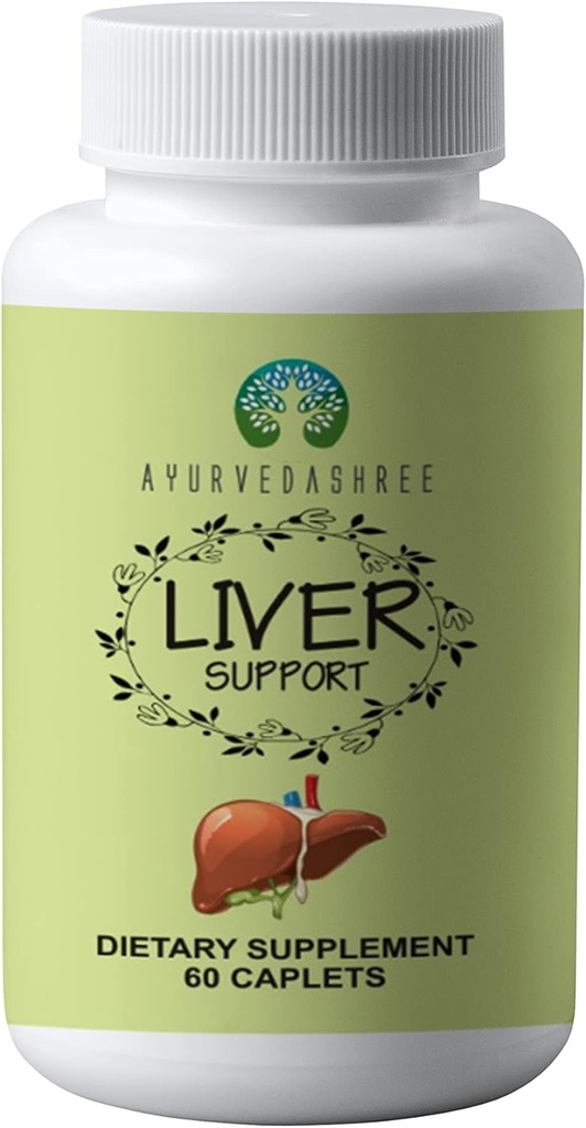 Podpora pečene Bylinné Ayurvedic Supplement, podporuje zdravé pečene, zmes 13 výkonných bylín, Vegan, Gluten-free, 60 Caplets