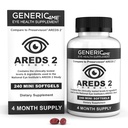 AREDS 2 SoftGels, 500 mg vitamín C, 400 IU vitamín E, 10 mg luteínu, 2 mg zeaxantínu, 80 mg zinku, 2 mg medi - podporuje zdravie očí - 240 mini softGels (dodávka štyri mesiace)
