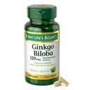 Nature's Bounty Ginkgo Biloba Kapsule 120 mg, Podpora pamäte Supplement, Podporuje funkciu mozgu a duševné pohody, 100 Kapsule
