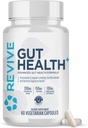 Revive MD Gut Health Supplements for Men & Women - Daily Gut Repair & Digestive Health Support Formula with Thyme, Oregano & Milk Thistle - Vegan-Friendly, Gluten-Free - 60 Vegetarian Capsules