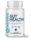 Revive MD Gut zdravotné doplnky pre mužov a ženy - Daily Gut Repair & Digestive Health Support Formula s thyme, Oregano & Milk Thitle - Vegan-Friendly, Gluten-Free - 60 Vegetariánske kapsule