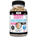 Kaya Naturals Hydratácia kože Vitamíny - Ženské pilulky - Kapsule pre zvýšenie kože - Hydratácia Booster pre ženy - Podporuje zvýšenú energiu, Mood & Výdrž - Zníženie suchosti - 30 Veggie Kapsule