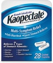Kaopectate Multi-Symptom Anti-Heareal & Upset Žalúdočný Reliever, 28 Caplets, White