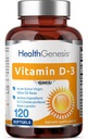 Vitamín D-3 10000 IU 120 Softgels - vysoká potencie v extra panenský olivový olej bez GMO sóje podporuje silné kosti imunitného zdravia