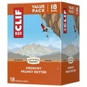 CLIF BAR - Chrumkavé arašidové maslo - vyrobené z organického ovosu - 11g proteínu - non-GMO - rastlinné - energetické tyčinky - 2,4 oz. (18 balení)