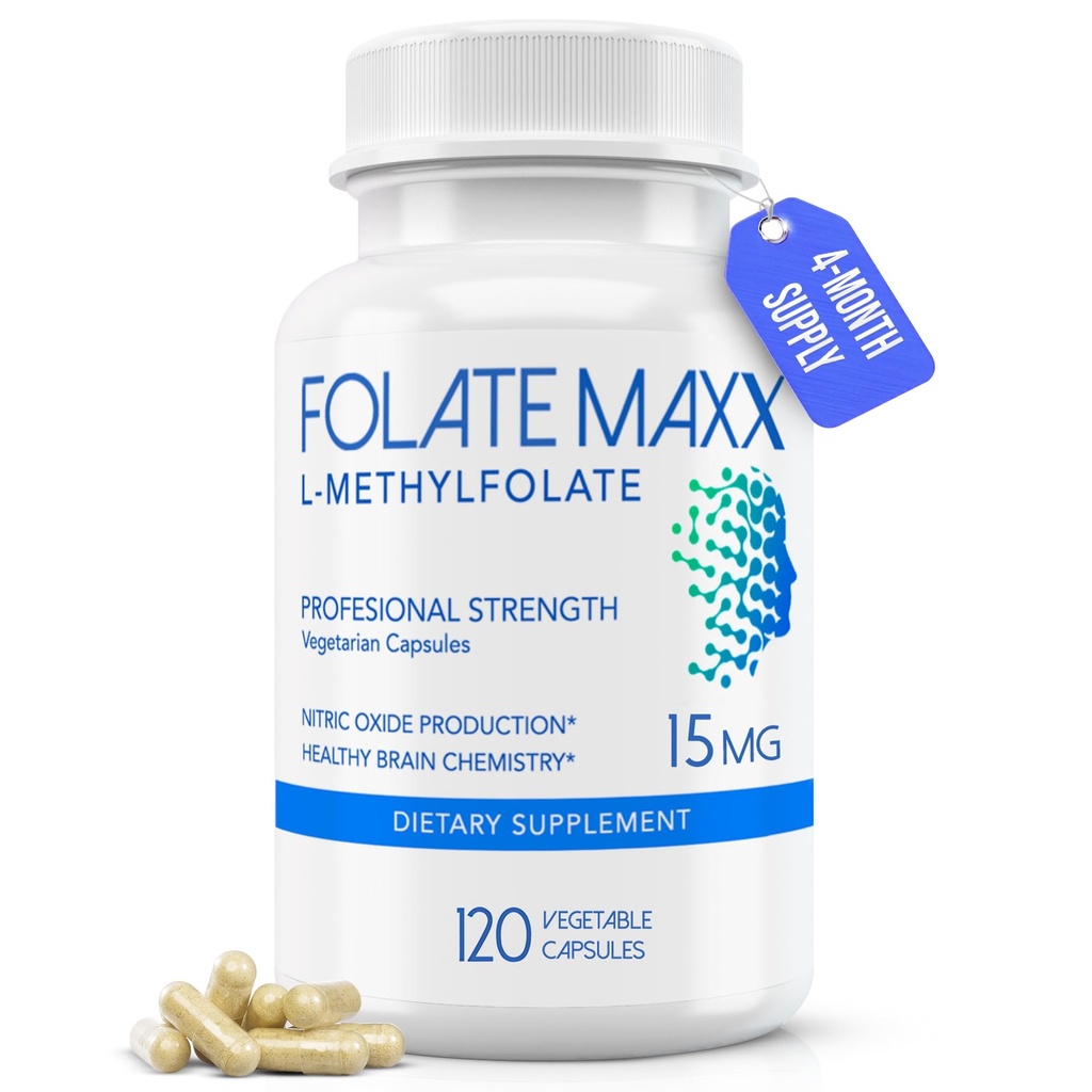 FolateMaxx L-Metylfolate 15mg, 120 Kapsule 