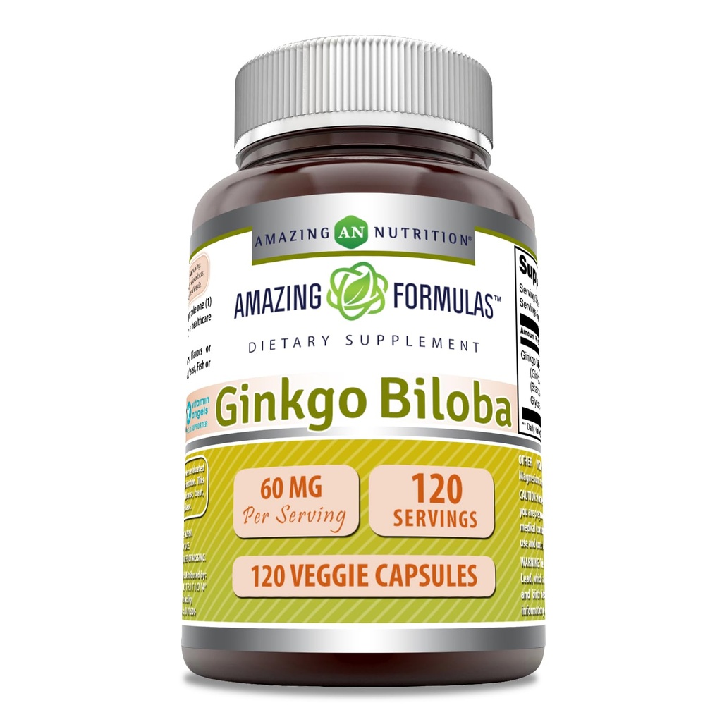 Amazing Formules Ginkgo Biloba Supplement 