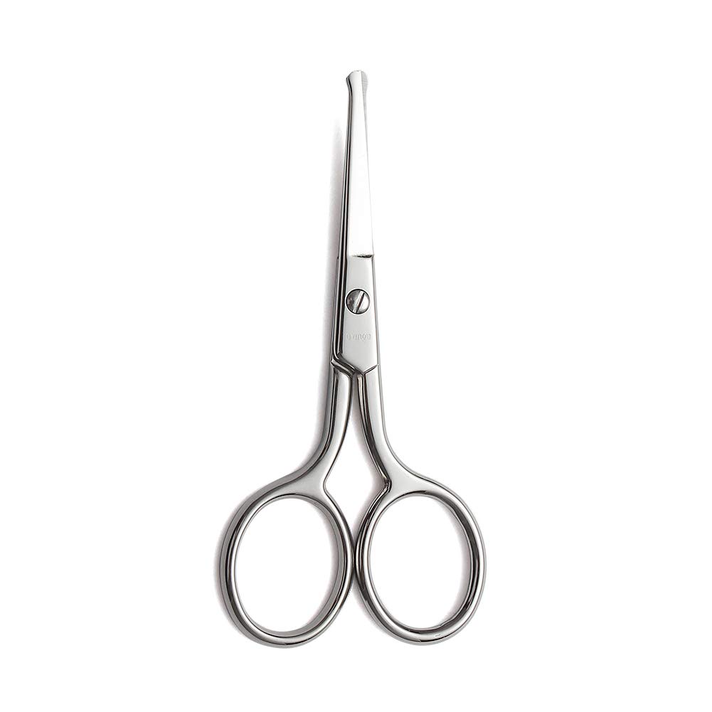 LIVINGO Premium Manikúra Rounded Tip Nožnice Multi-účelová nerezová oceľ Kutikula Pedikúra Beauty Grooming Súprava pre nechty, obočie, riasy, suchá koža, nosové vlasy 3,5 palca
