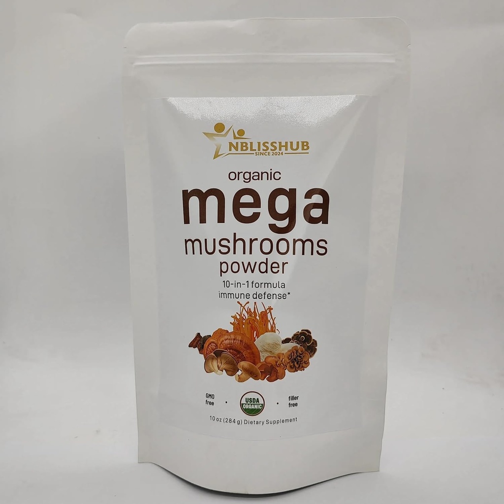Organic Mega Mushrom Powder 10 in 1 Complex 