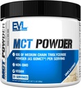 Elution Nutrition MCT Powder - Keto Supplement - MCT Oil Powder - 10G Medium Chain Triglyceridy - Brain & Body Energy Drink - Mastné kyseliny Supplement - Vegan & Non-GMO - 20 Servings - Nechutne