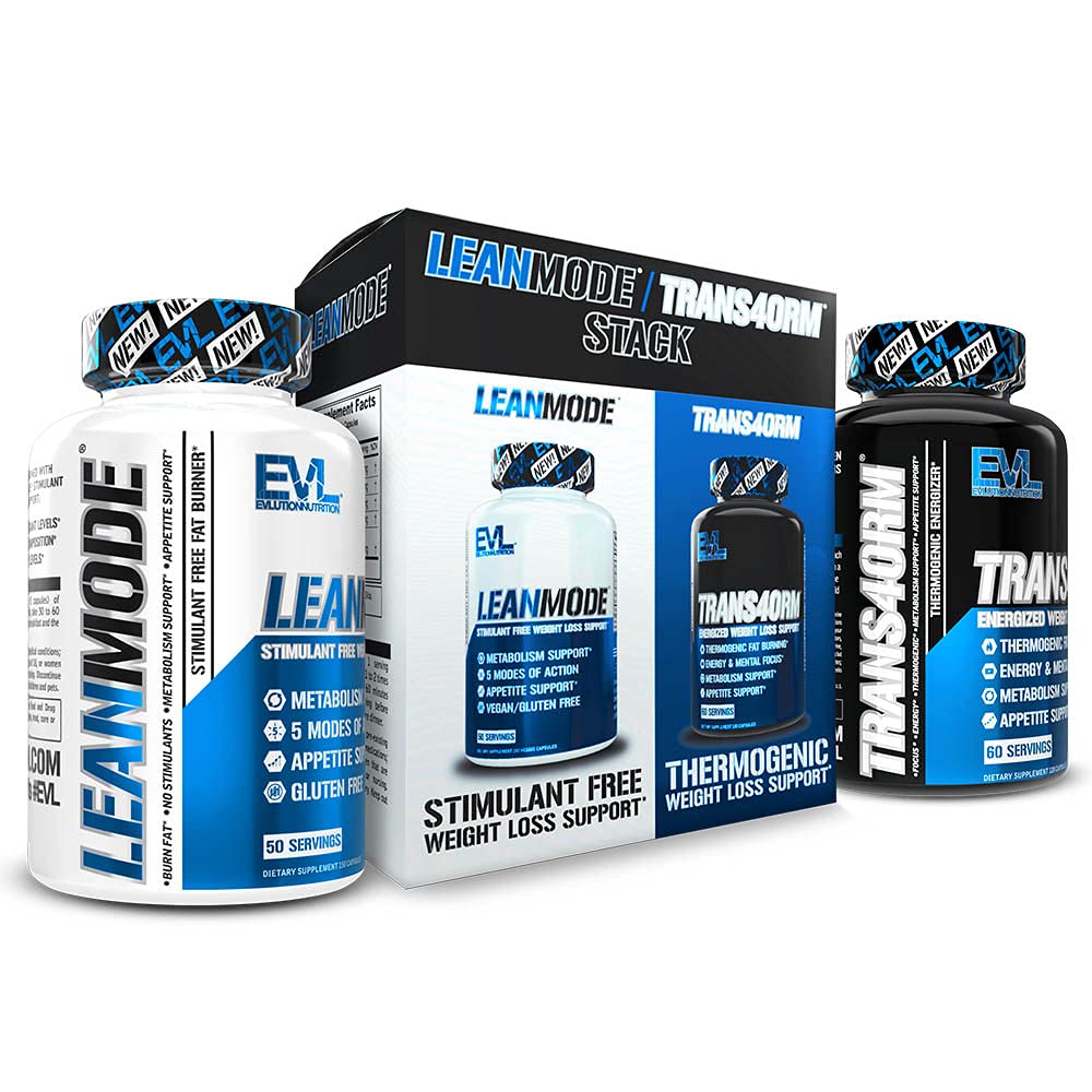 EVL Podpora chudnutie Stack - Trans4orm termogénna spaľovač tukov a metabolické podporu pilulky s extraktom zo zelenej kávy a Forskolin Plus LeanMode non-Stimulant