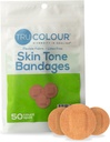 Tru-Colour Skin Tone Spot Bandáže, Odolný taška (50 Počet) - Flexibilné, vodeodolné, PFAS-Free adhezívne prúžky Pomoc chrániť blistre, pupienky, Pokes - Olive
