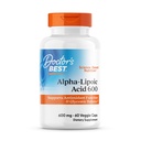 Najlepšia kyselina alfa-lipoová 600, podporuje antioxidačnú funkciu a glycemické bilancie, non-GMO, bez lepku, Vegan, Soy Free, 600 mg, 60 Veggie Caps