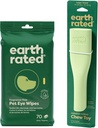 Earth Hodnotenie Čistá a pokojná výbava - Obsahuje 70 Vonných očných utierok pre domáce zvieratá & 1 Veľkú hračku na obohatenie
