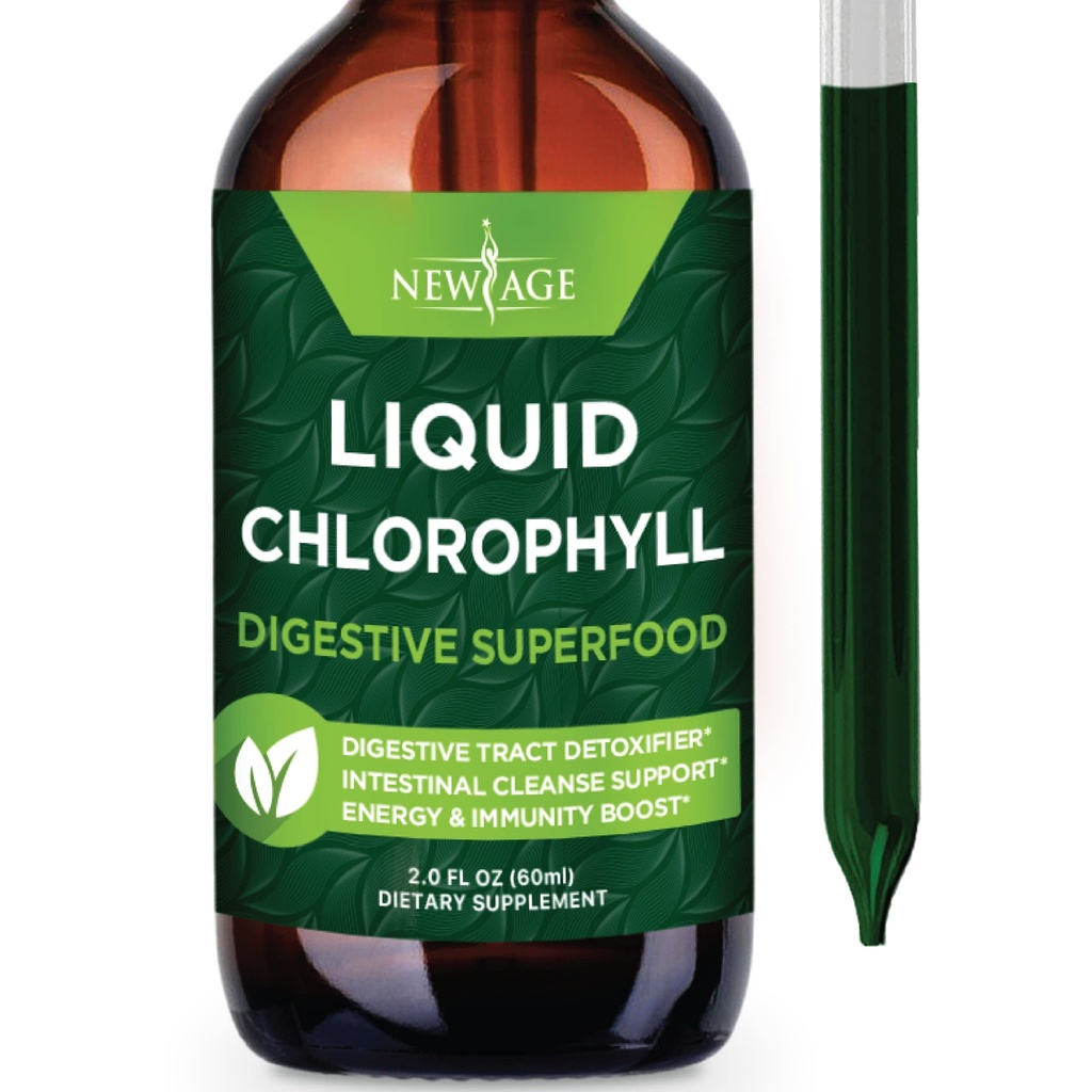 NEW AGE Chlorofylové kvapalné kvapky - Prírodný koncentrát 