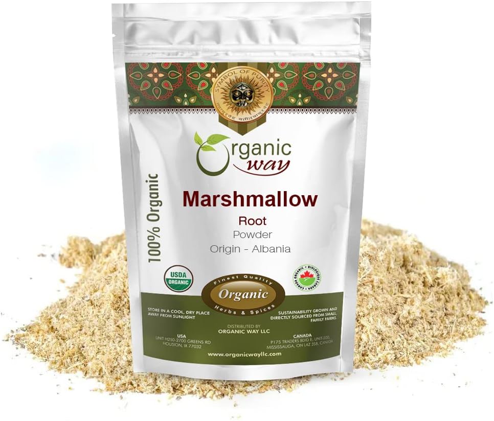 Organic Way Marshmallow Root Powder (Althaea Officinalis) - Bylinný čaj 