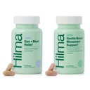 Hilma Natural Gas and Bloating Relief for Women, Doctor Formulated with Organic Ingredients, Lemon Balm, Fenikel a Peppermint Leaf, 50 Vegan Kapsule