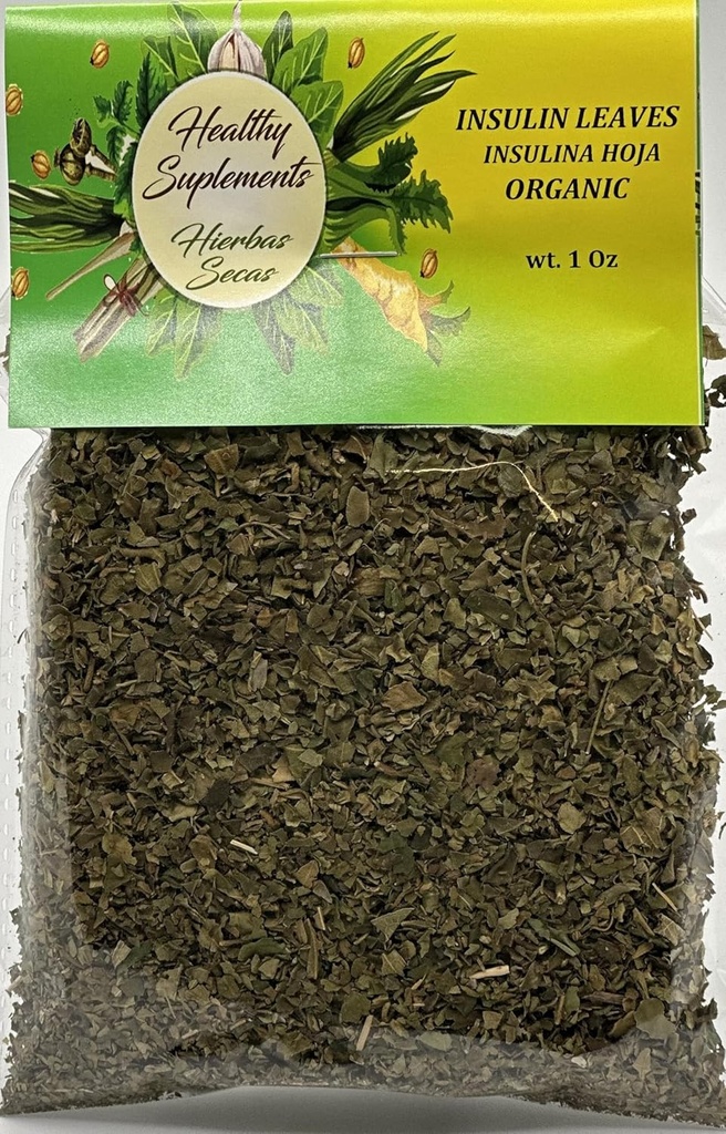 Insulina Hoja Organica 1 onz + 1 extra vak Inzulín zanecháva organický 1 onz