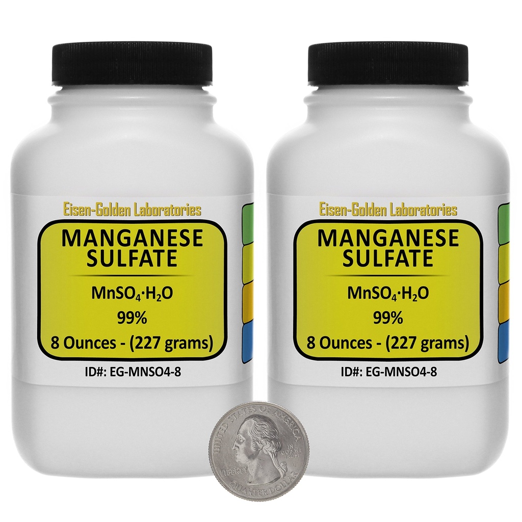 Sulfát mangánu [MnSO4 (H2O) ] 99% Powder 1 Lb AR v dvoch fľaštičkách s medzerou