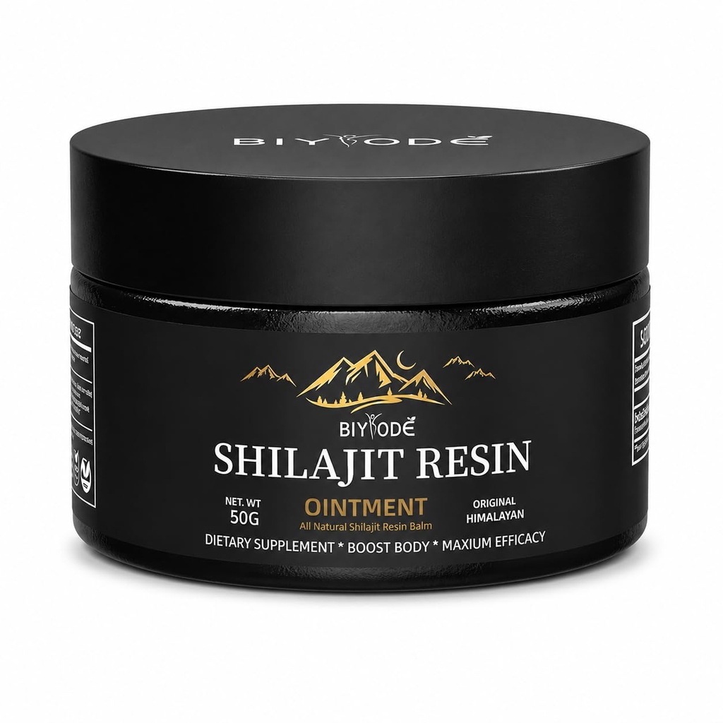 Himalayan Pure Shilajit Resin 600mg 100 Slúži s Fulvovou kyselinou & 85+ Stopové minerály Vegánová NeGMO Energy Supplement pre mužov a ženy Staroveká ayurvedická formula