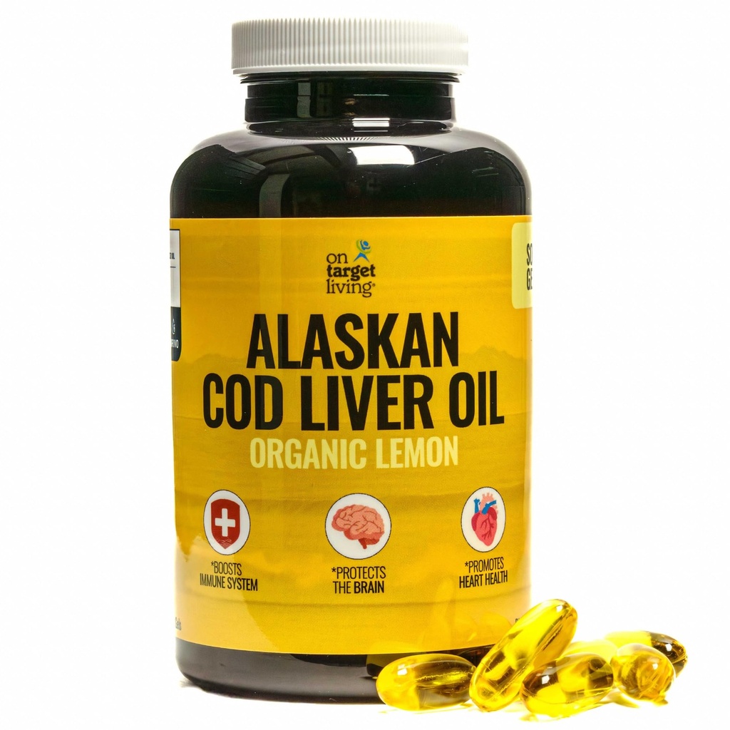 On Target Living Aljašský Cod Liver Oil 120 Soft Gels 