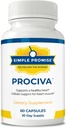 Jednoduché Prociva - Arjuna Bark extrakt Heart Health Supplement with Follic Acid, Vitamín D & Magnézium - Bylinné podpora krvného tlaku a zdravá údržba srdca pre mužov a ženy - 60 Kapsule