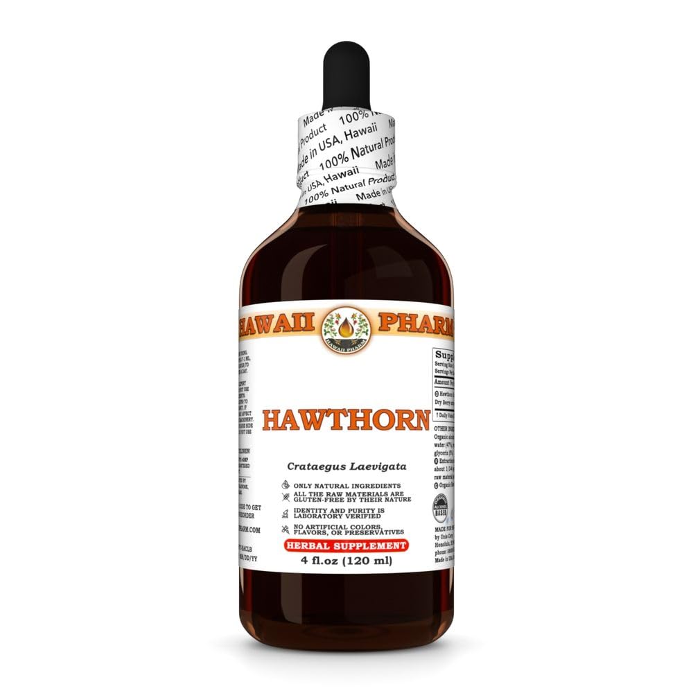 Hawthorn extrakt, Tinktúra pre srdce wellness, podporuje cirkuláciu, podporuje vyváženie lipidov, Antioxidant bohaté, Boosts Immune Strength - 4 fl.oz