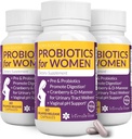 Probiotiká pre ženy - 3 balenia (180 kapsúl) - Ultimate Flora Bloom Probiotic Supplement for Women - Healthy Vaginal Odor Probiotic - Formula for pH Balance, UTI, BV & GBS Relief