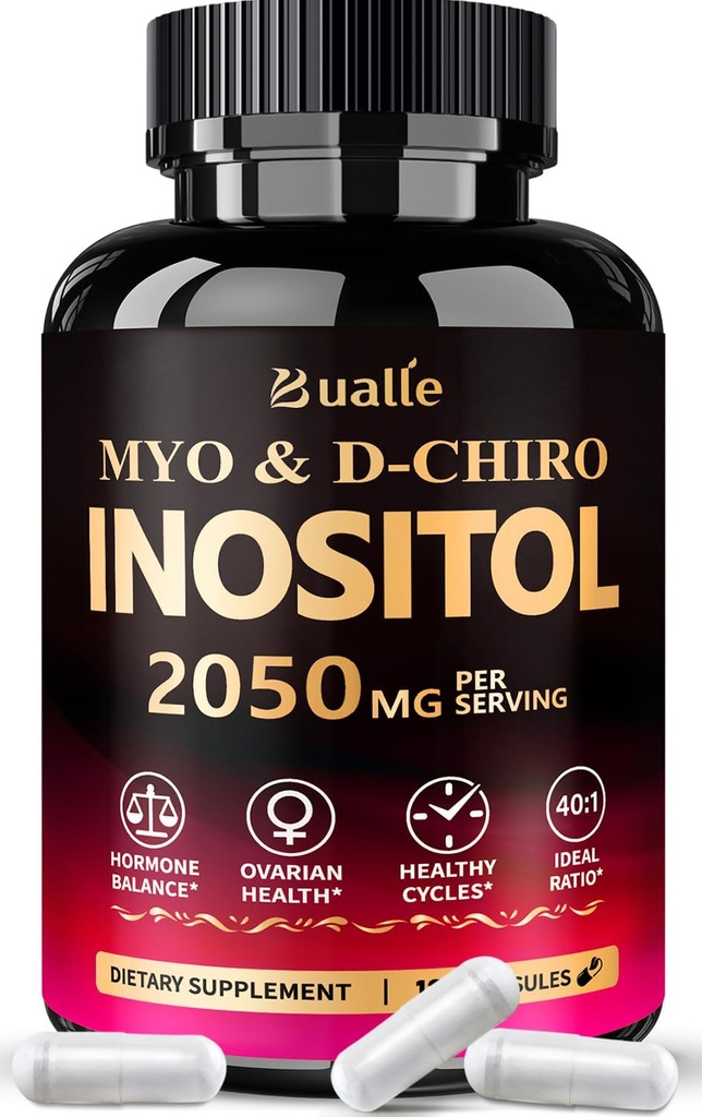 Bualle Myo-Inozitol & D-Chiro Inozitol Supplement (40:1) Zmes na podporu hormonálnej rovnováhy pre ženy