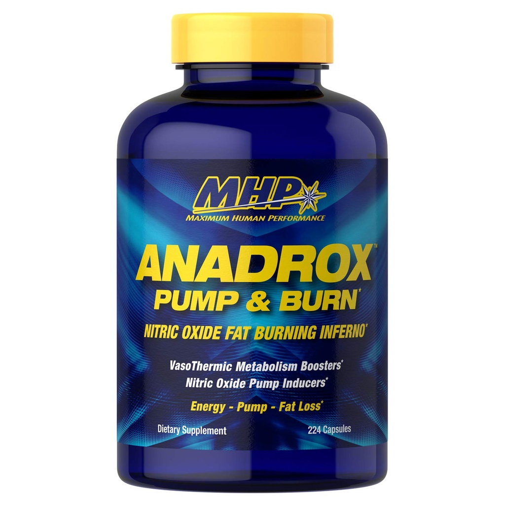MHP Anadrox Pump & Burn, Tuk oxidu dusnatého Horiace peklo, 224 kapsúl