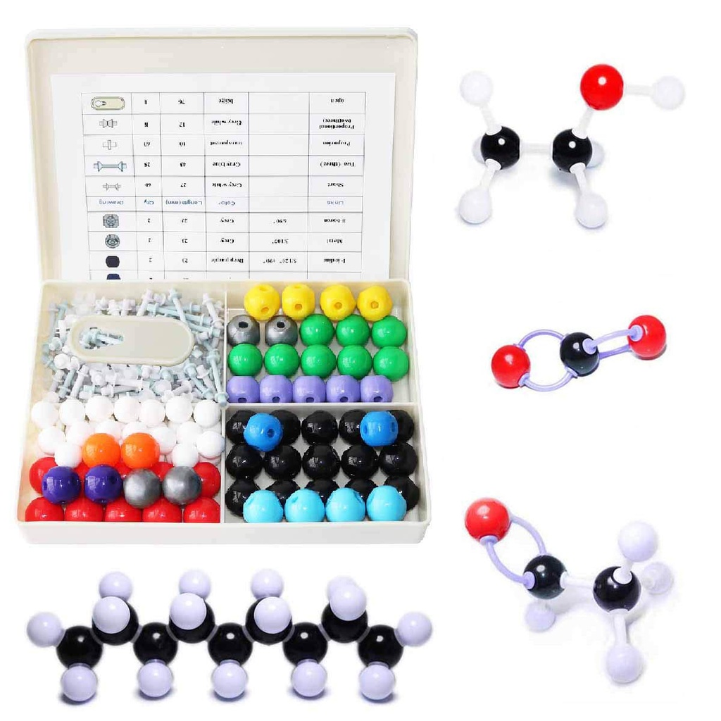 LINKTOR Chemistry Molecular Model Kit (239 kusov), Študent alebo učiteľ Set pre organické a anorganické chémie Learning, Motivovať entuziazmus pre učenie a zvyšovanie priestorovej predstavivosť